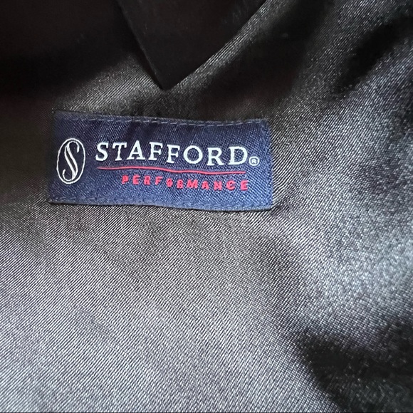 Stafford Performance Wool Button Down 3/4 Sleeve Winter Coat Cozy Jacket EUC 42R - Picture 3 of 4